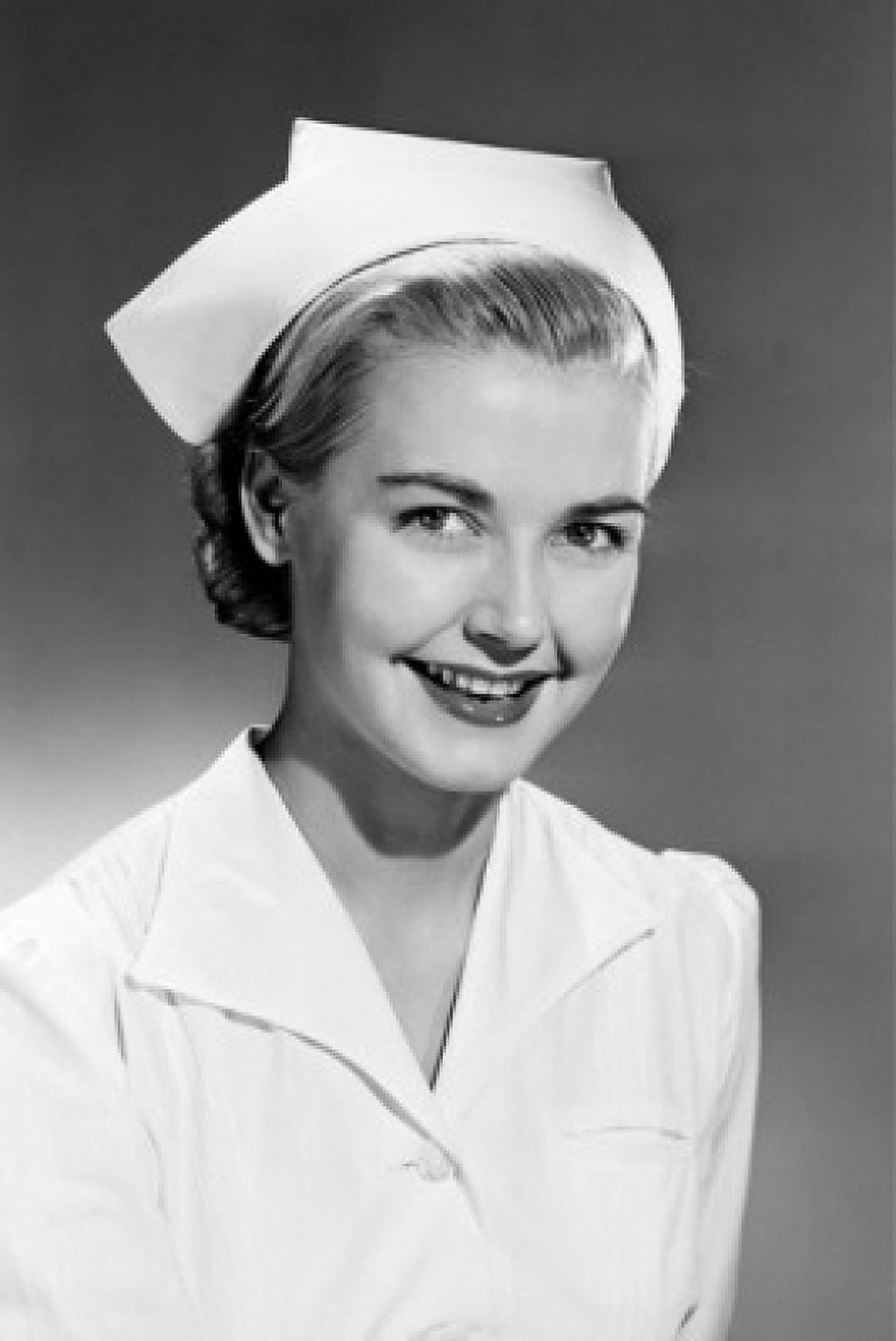 Portrait of nurse smiling Canvas Art - (24 x 36)