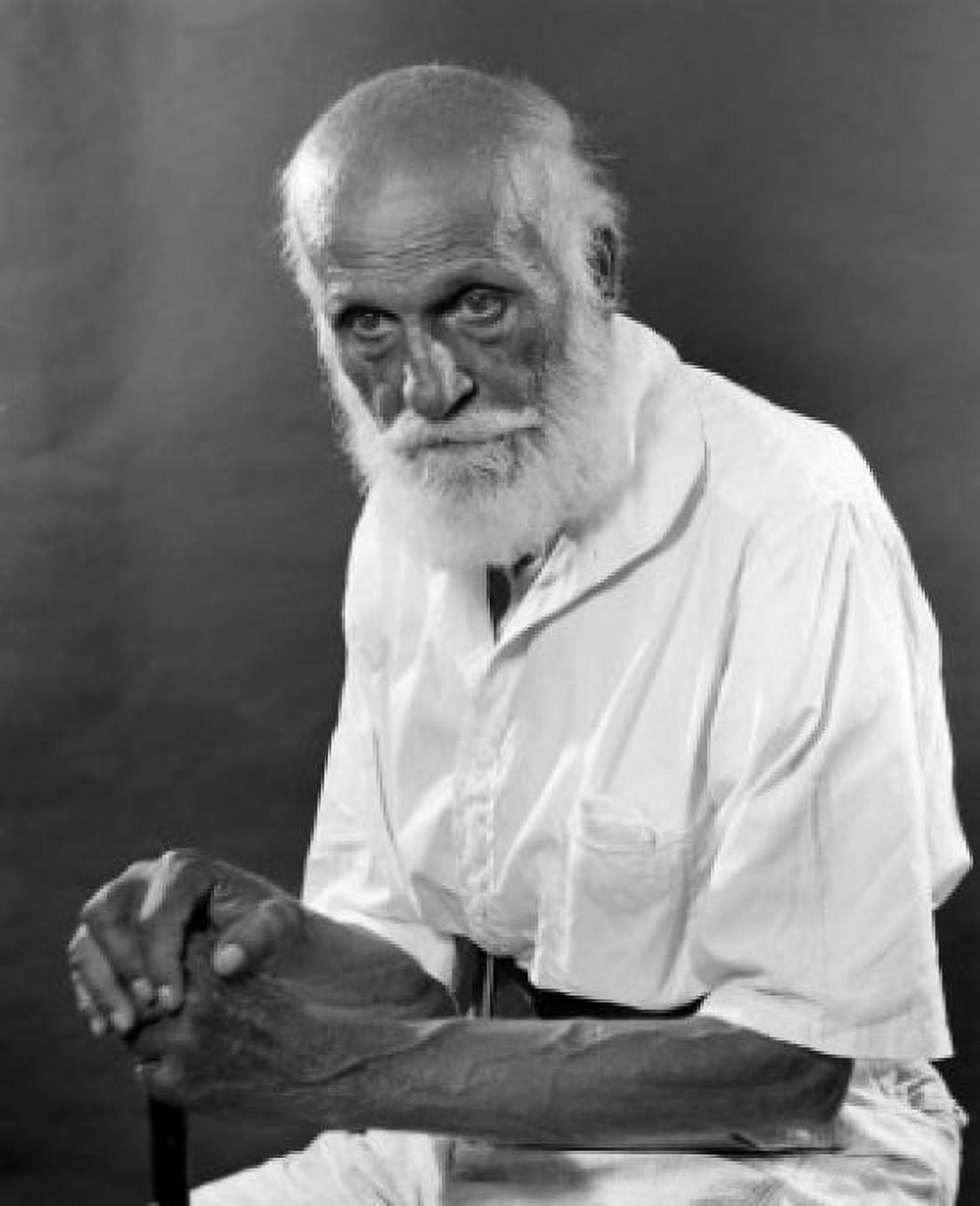Portrait of senior man studio shot Canvas Art - (24 x 36)