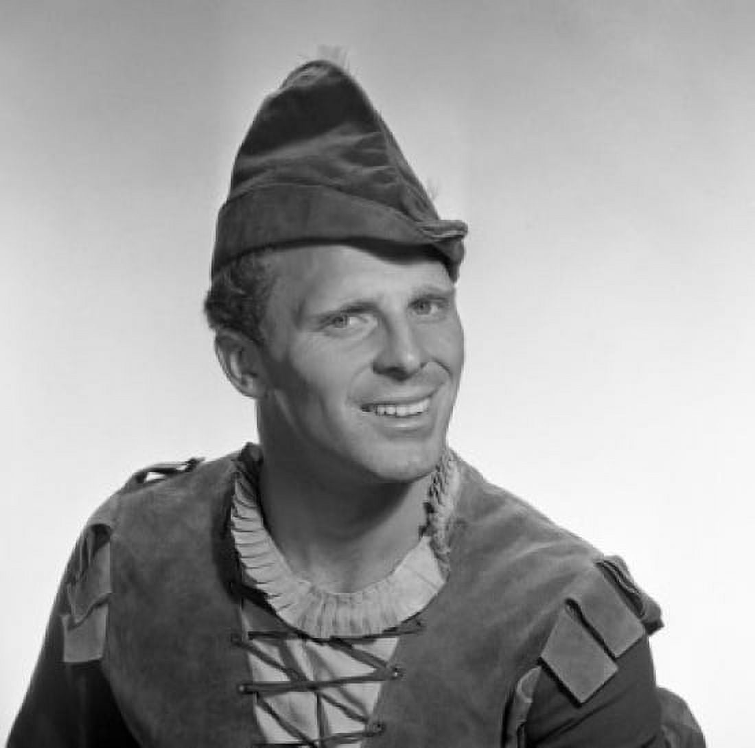 Portrait of smiling man wearing elf costume studio shot Canvas Art - (24 x 36)