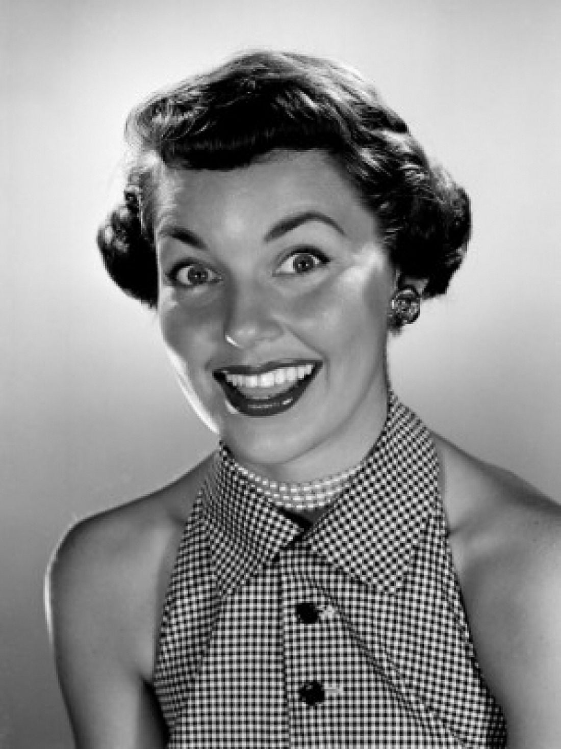 Portrait of surprised young woman Canvas Art - (18 x 24)
