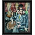 thumbnail image 1 of Portrait of the Artist A. Milman 28x32 Large Black Ornate Wood Framed Canvas Art by Ilya Mashkov, 1 of 2