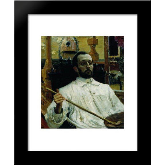 Portrait of the Artist D.N. Kardovskiy 20x24 Framed Art Print by Repin, Ilya