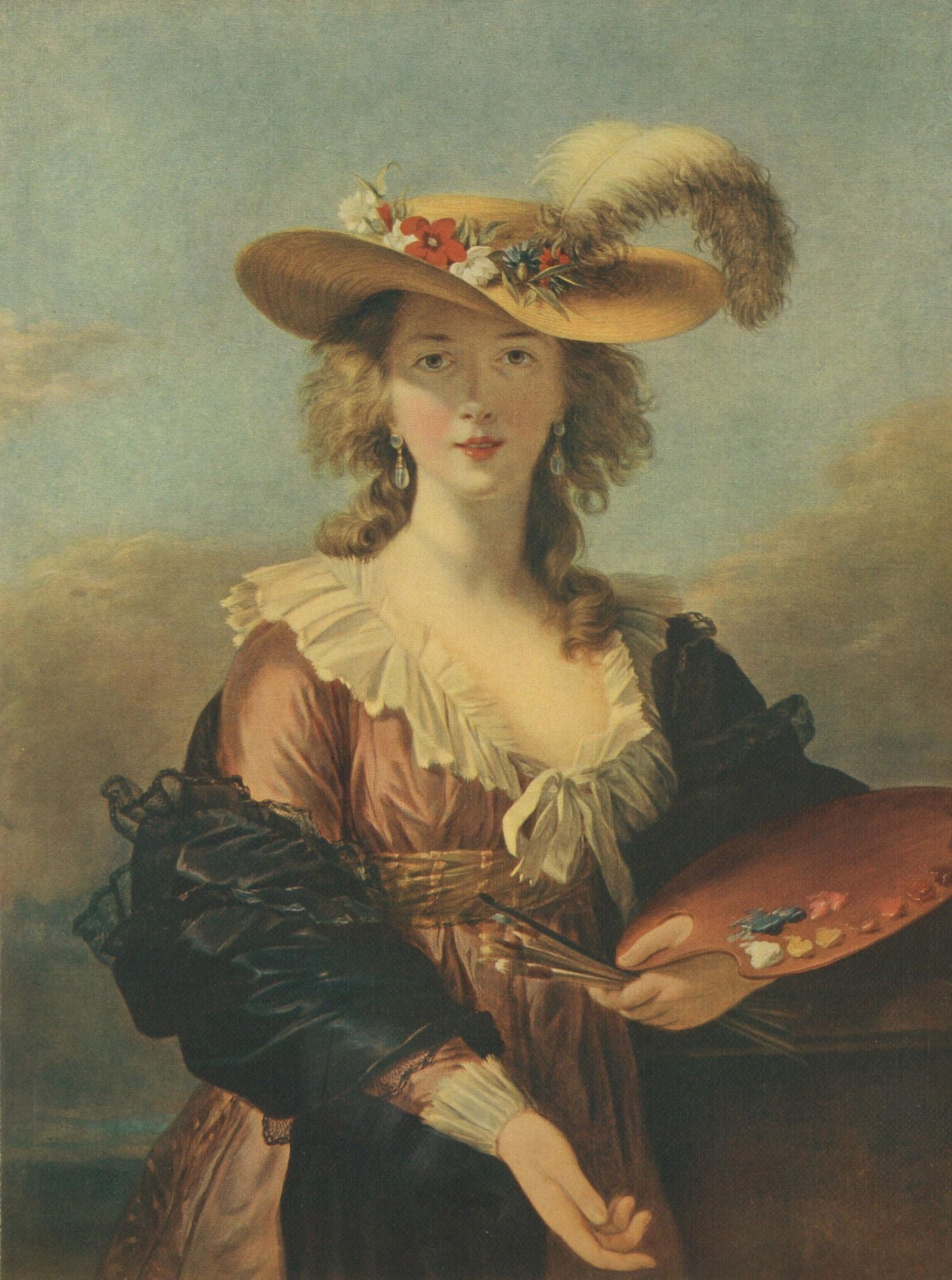 Portrait of the Artist Famous Paintings 1913 Canvas Art - Louise ÔøΩlisabeth Vige Le Brun (24 x 36)