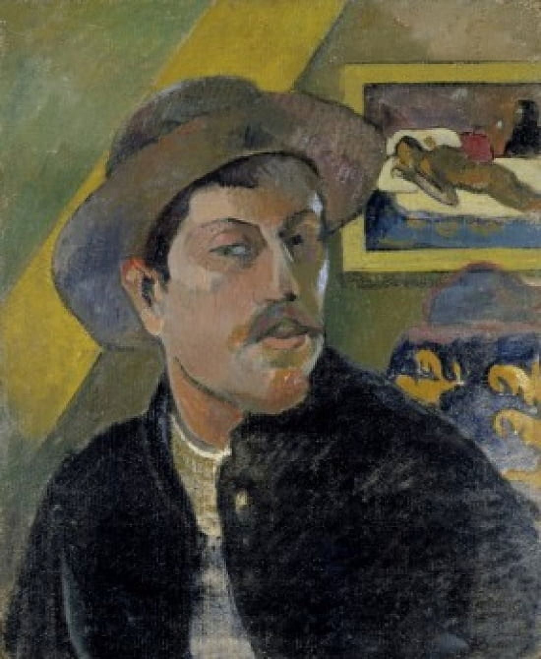 Portrait of the Artist (Portrait de lArtiste) Late 19th C Paul Gauguin (1848-1903French) Canvas Art - Paul Gauguin (18 x 24)