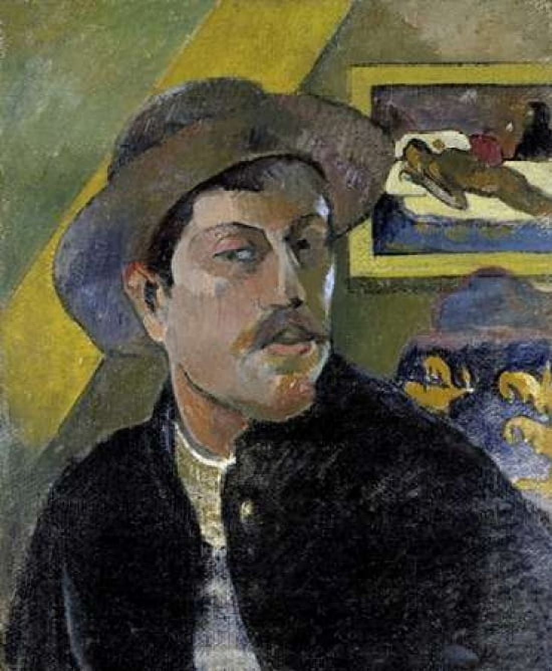 Portrait of the Artist - Portrait de lArtiste - i Canvas Art - Paul Gauguin (24 x 24)
