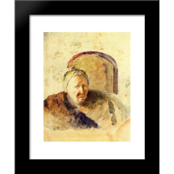 Portrait of the Artist's Mother 20x24 Framed Art Print by Pissarro, Camille