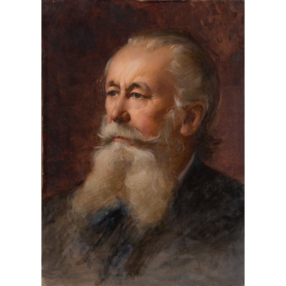 Portrait of the Concert Singer and Conductor Prof. Julius Stockhausen (1911) Poster Print by Ottilie Wilhelmine Roederstein (18 x 24)