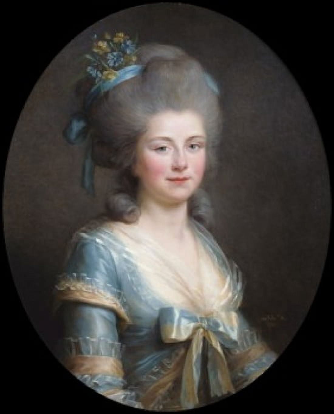 Portrait of the Countess of Verdun by Elisabeth Louise Vigee-LeBrun (1755-1842) Canvas Art - Elisabeth Louise Vigee-LeBrun (18 x 24)