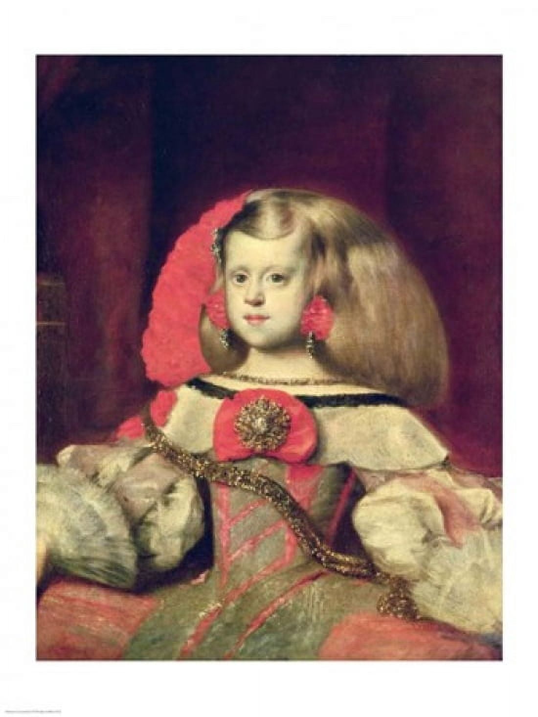 Portrait of the Infanta Margarita Canvas Art - Diego Velazquez (18 x 24)