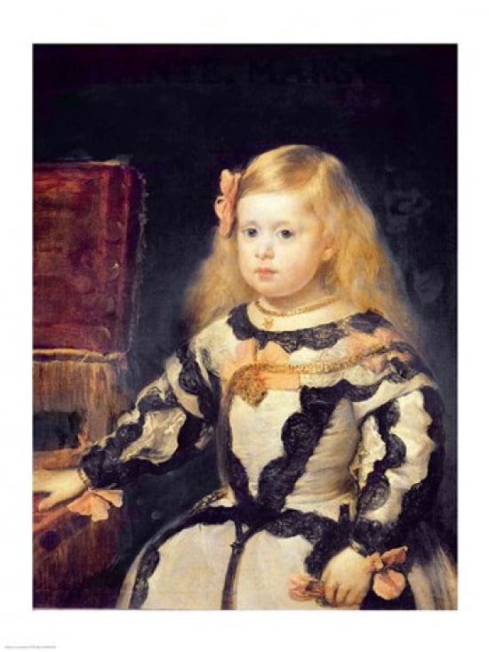 Portrait of the Infanta Maria Marguerita Canvas Art - Diego Velazquez (18 x 24)