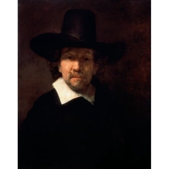 Portrait of the Poet Jeremias de Dekker 1666 Rembrandt Harmensz van Rijn 1606-1669 Dutch Oil on wood panel State 18 x 24