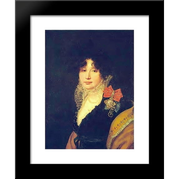Portrait of the Princess A. Scherbatova 20x24 Framed Art Print by Orest Kiprensky
