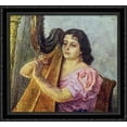 thumbnail image 1 of Portrait of the actress Vera Georgievna Dulova 30x28 Large Black Ornate Wood Framed Canvas Art by Pyotr Konchalovsky, 1 of 2