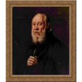 thumbnail image 1 of Portrait of the sculptor Jacopo Sansovino 24x20 Gold Ornate Wood Framed Canvas Art by Tintoretto, 1 of 2