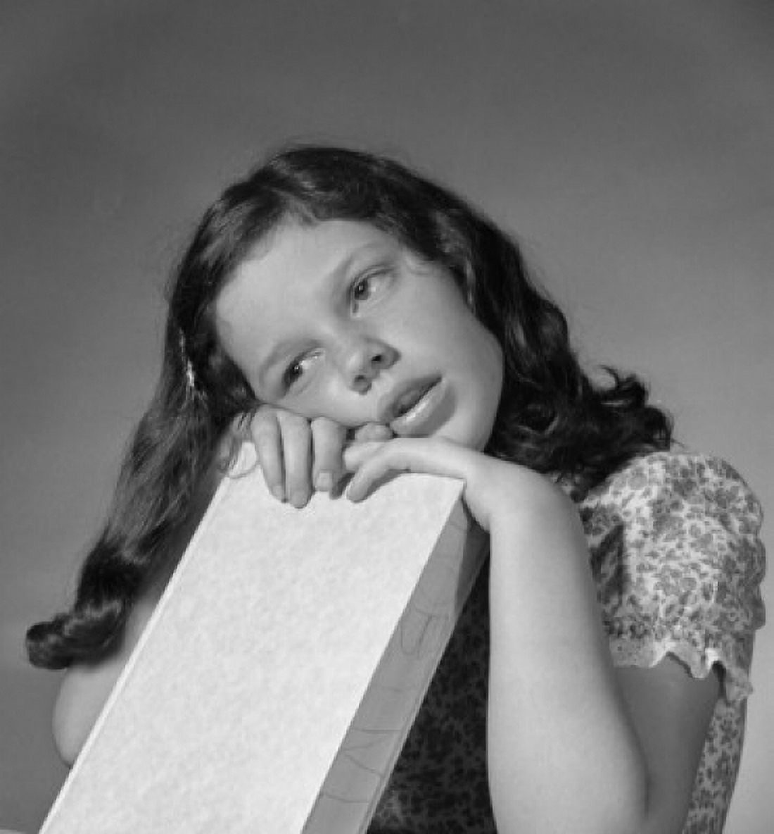 Portrait of tired girl Canvas Art - (18 x 24)
