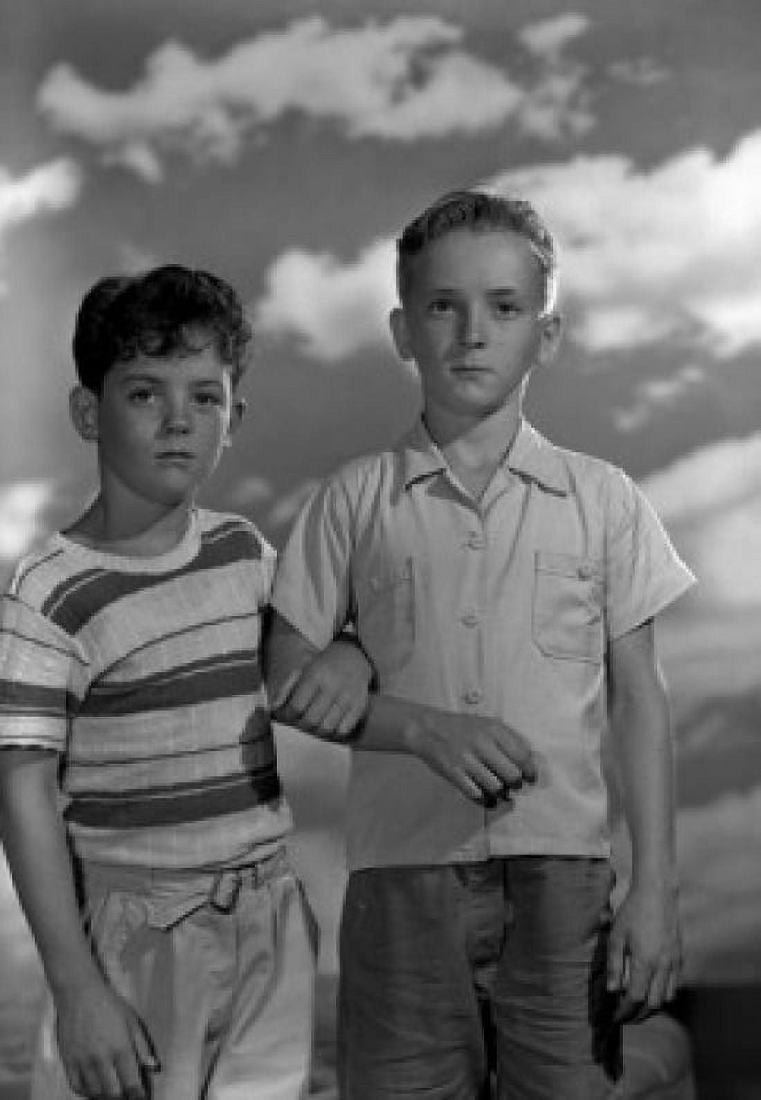 Portrait of two brothers standing Canvas Art - (24 x 36)