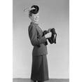 thumbnail image 1 of Portrait of woman in hat, opening purse and winking Poster Print (18 x 24), 1 of 4