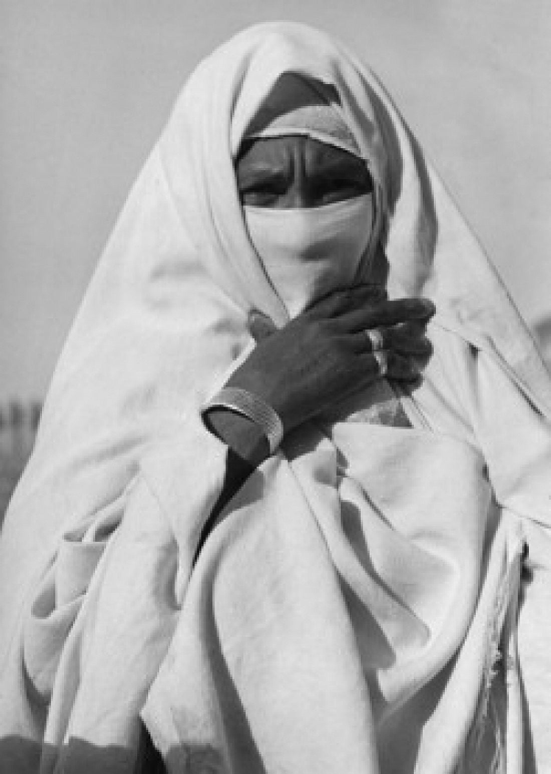 Portrait of woman wearing abaya Canvas Art - (24 x 36)