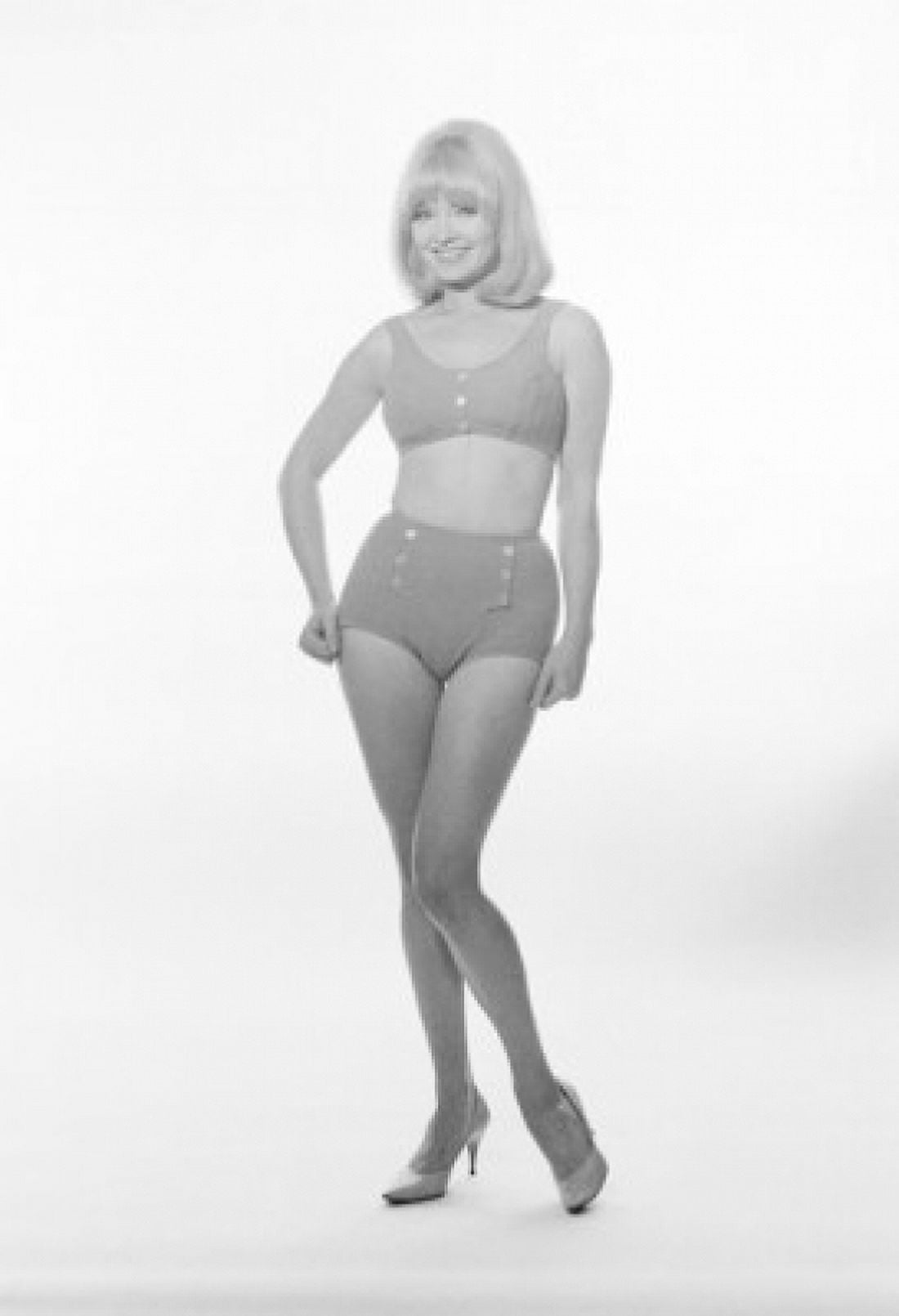 Portrait of woman wearing swimming suit Canvas Art - (24 x 36)