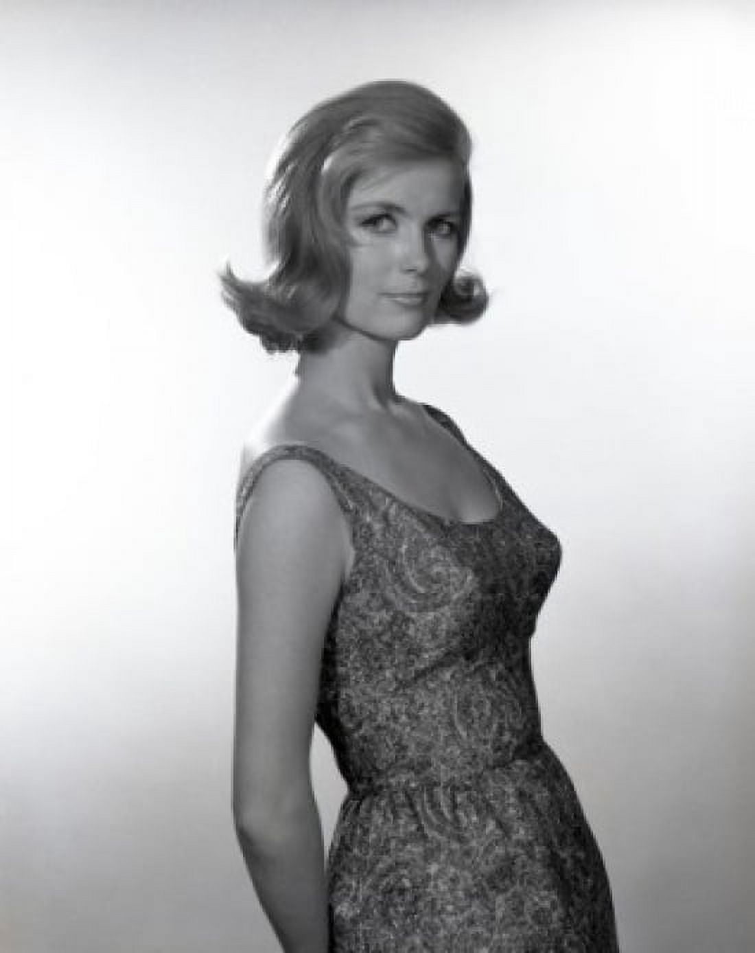 Portrait of young blonde woman wearing dress Canvas Art - (18 x 24)