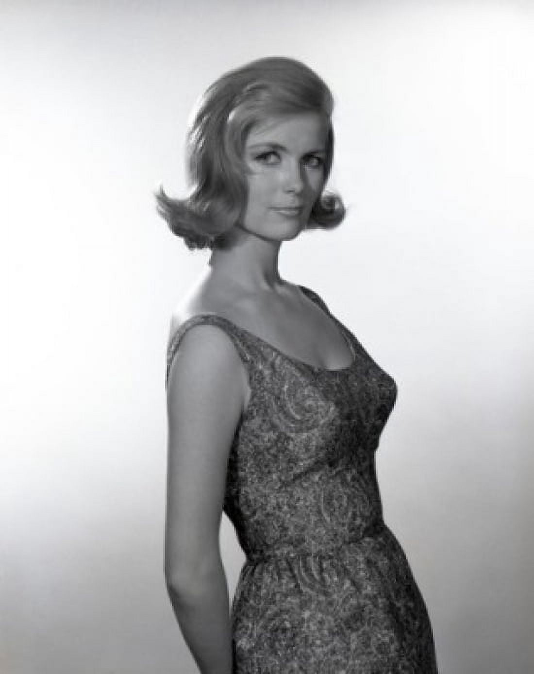 Portrait of young blonde woman wearing dress Canvas Art - (24 x 36)