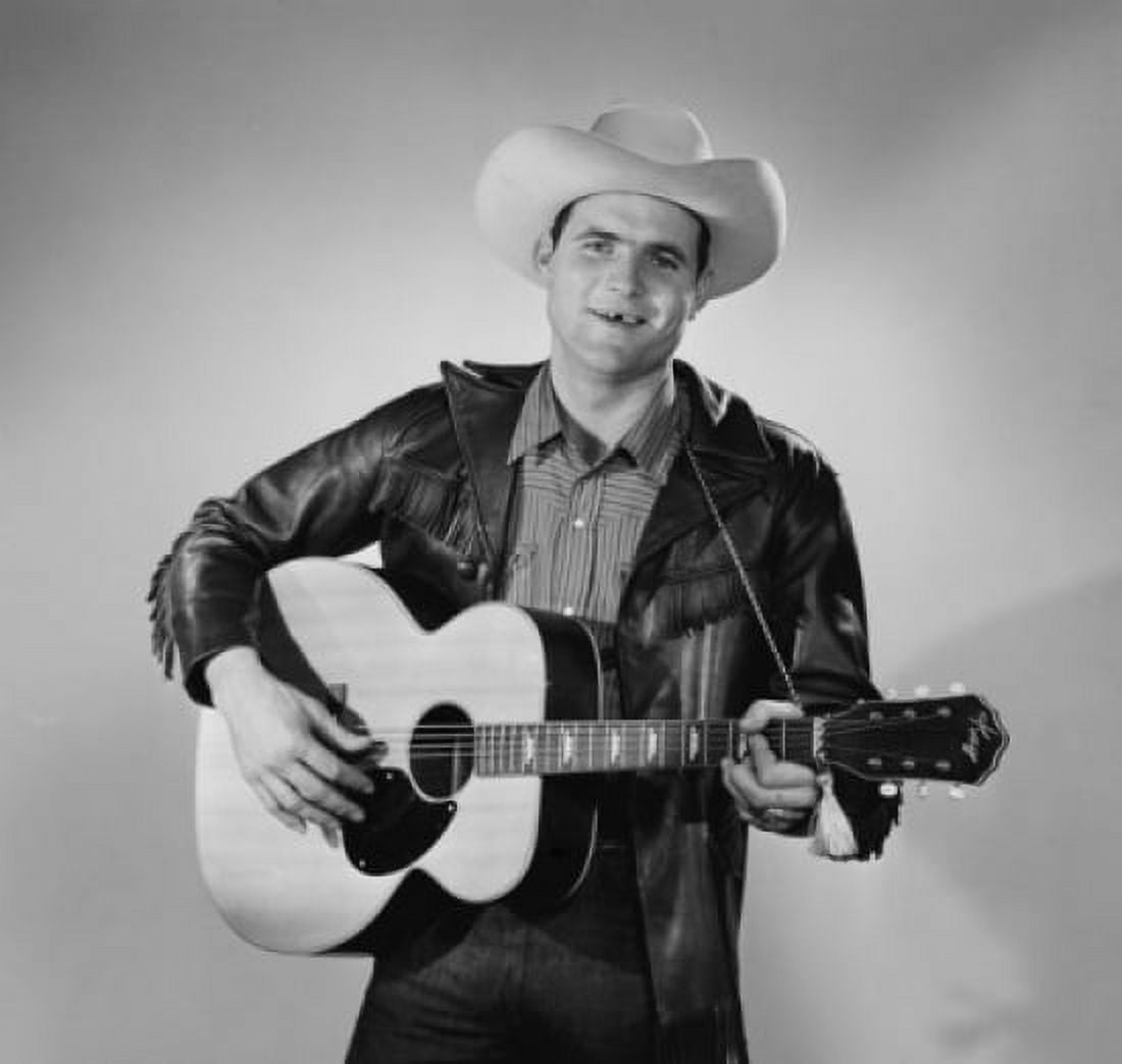 Portrait of young country musician Canvas Art - (18 x 24)