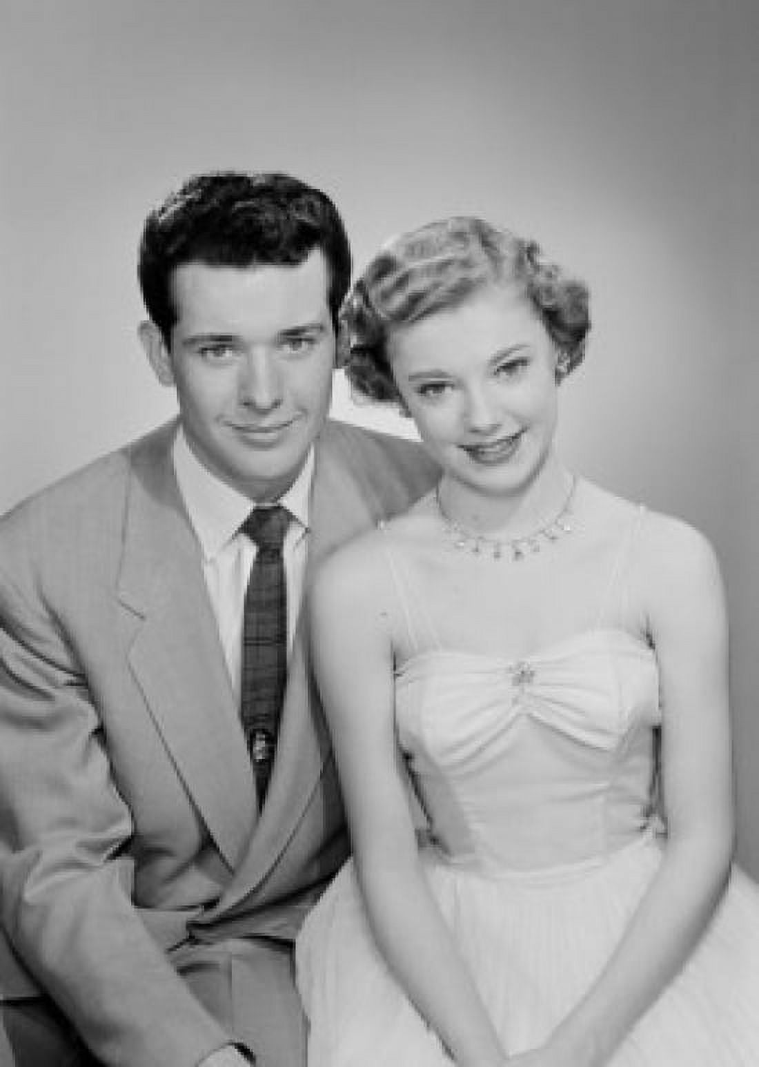 Portrait of young couple in evening wear Canvas Art - (24 x 36)