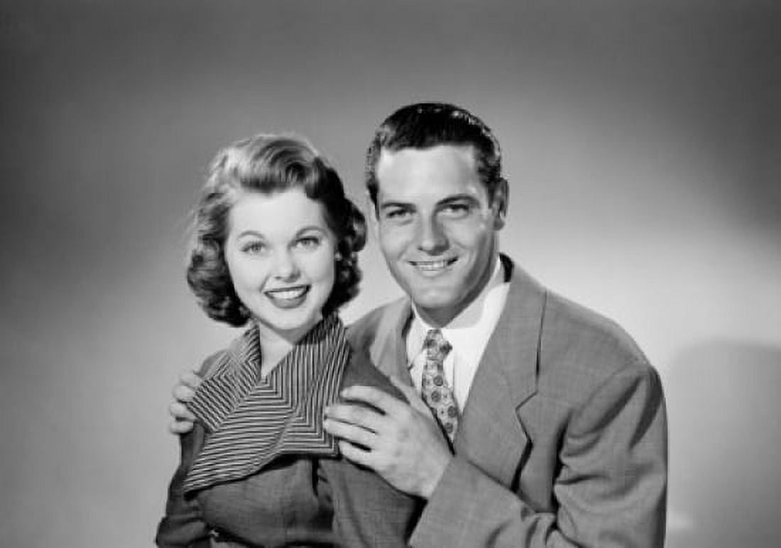 Portrait of young couple studio shot Canvas Art - (24 x 36)