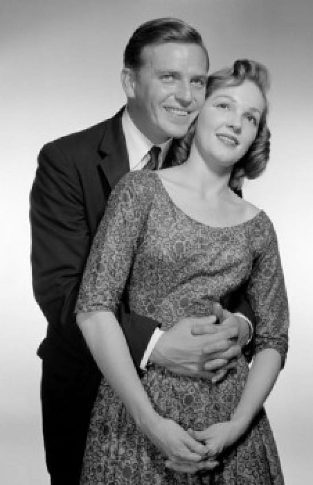 Portrait of young couple studio shot Canvas Art - (24 x 36)