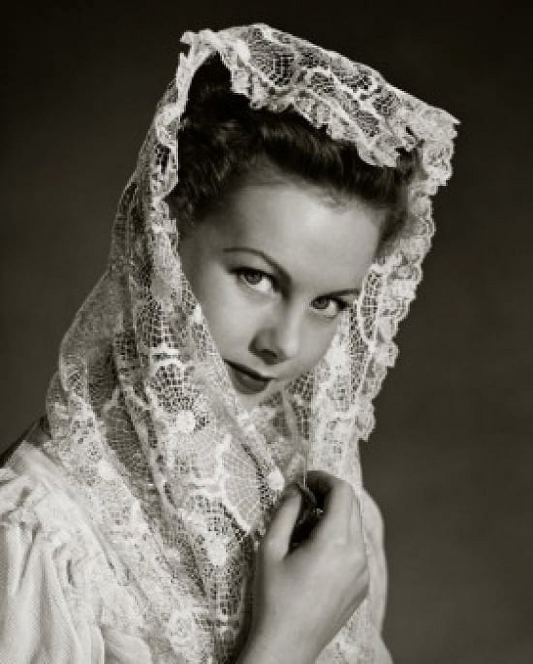 Portrait of young woman holding headscarf Canvas Art - (18 x 24)