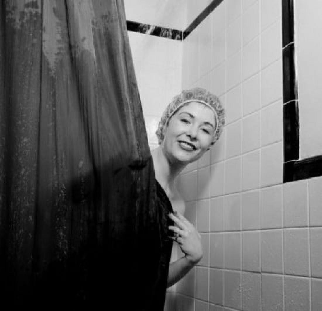Portrait of young woman in shower Canvas Art - (24 x 36)
