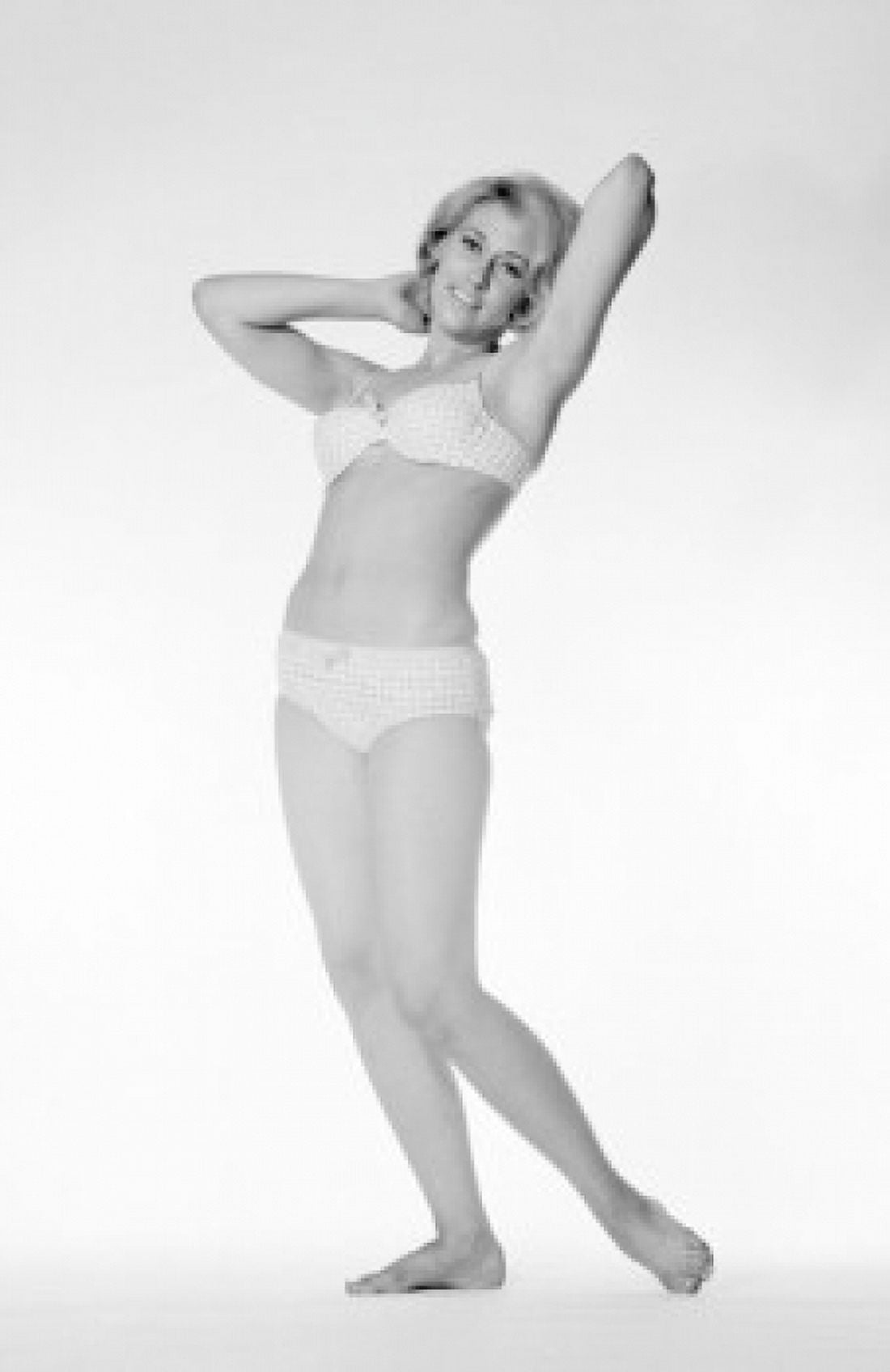 Portrait of young woman in underwear Canvas Art - (18 x 24)
