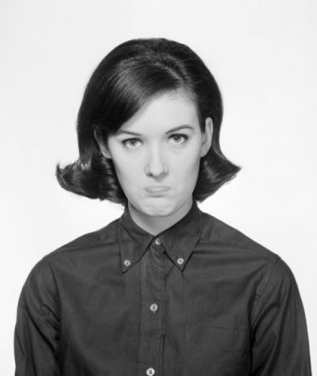 Portrait of young woman sulking Canvas Art - (18 x 24)