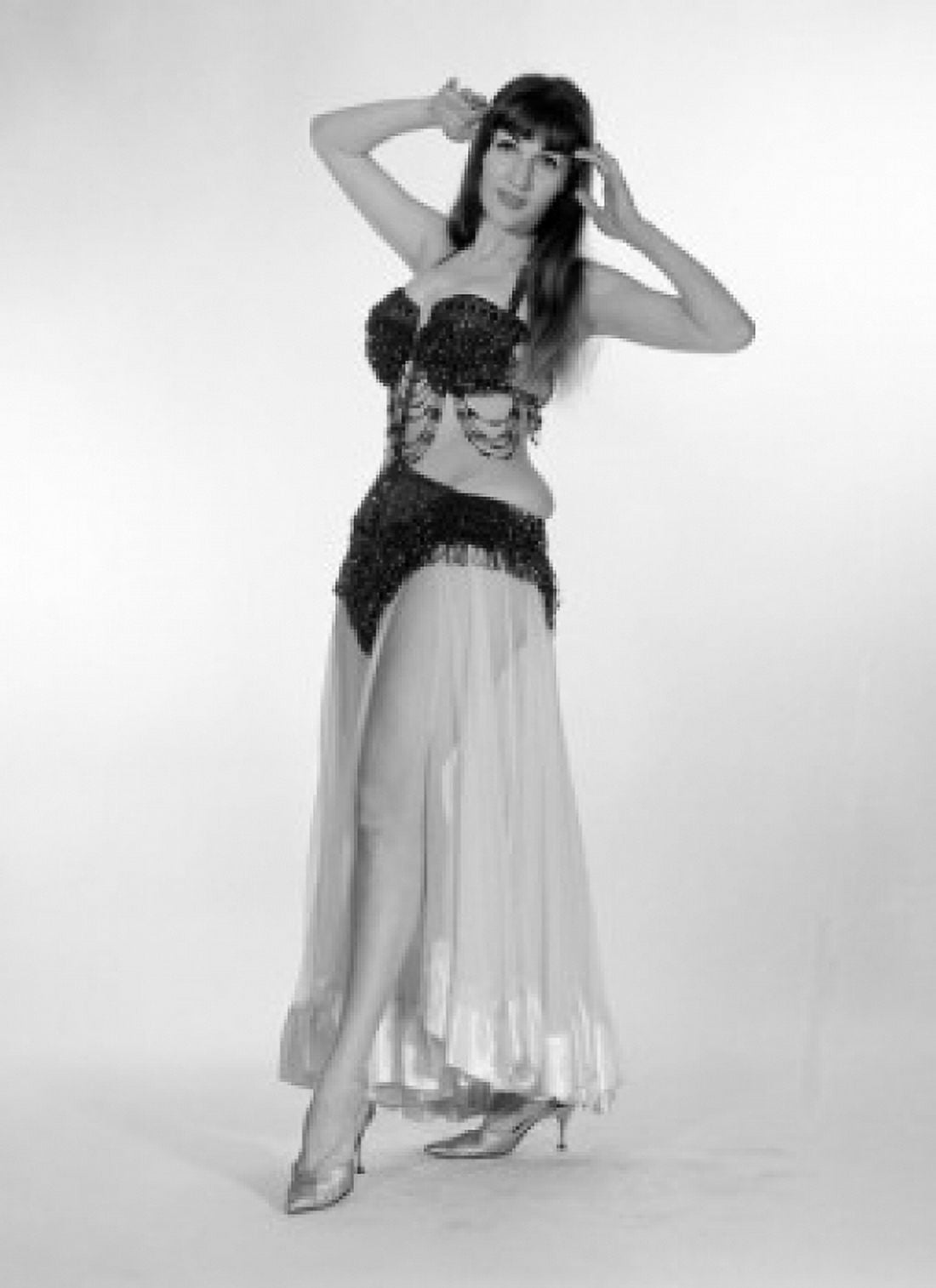 Portrait of young woman wearing belly dance outfit Canvas Art - (18 x 24)