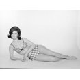 thumbnail image 1 of Portrait of young woman wearing bikini Poster Print (18 x 24), 1 of 1