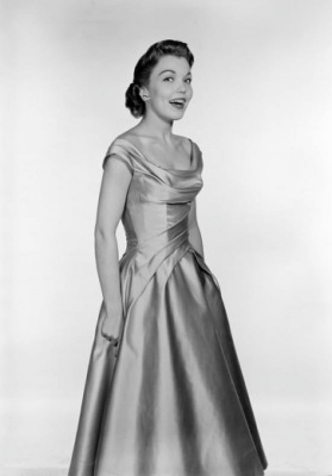 Portrait of young woman wearing evening gown Canvas Art - (24 x 36)