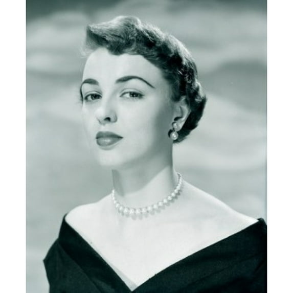 Portrait of young woman wearing necklace Poster Print (18 x 24)