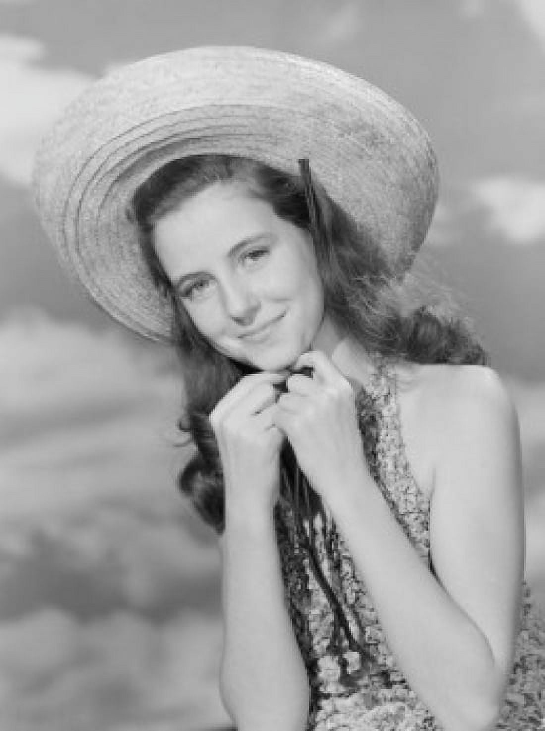 Portrait of young woman wearing sombrero Canvas Art - (24 x 36)