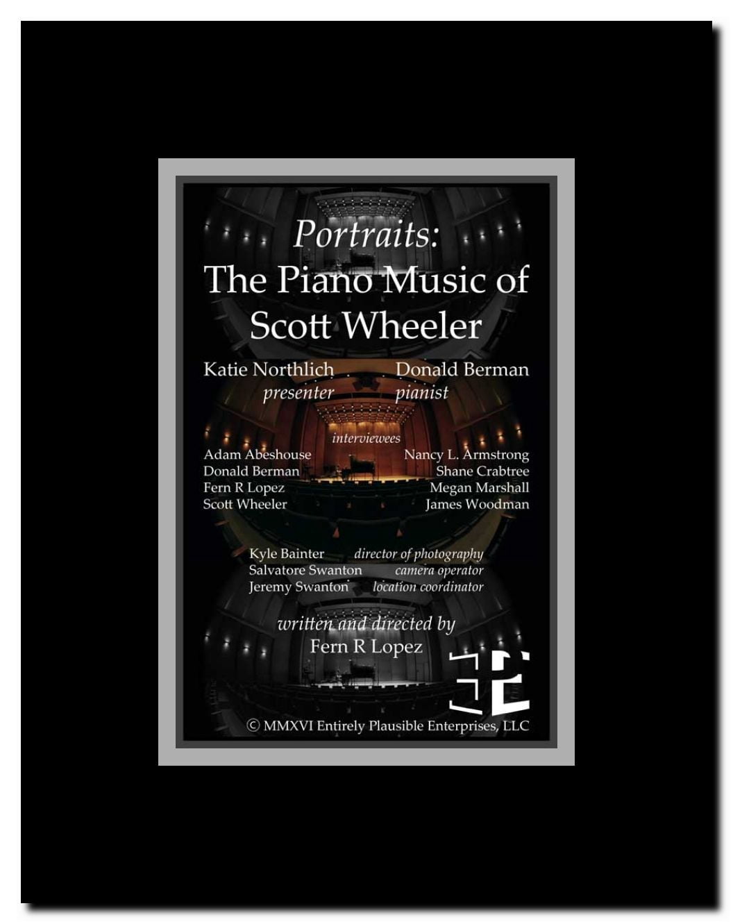 Portraits: The Piano Music of Scott Wheeler Framed Movie Poster