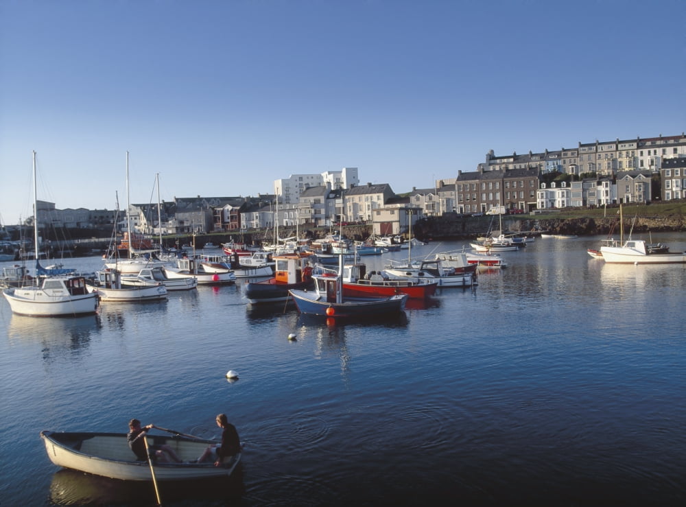 Portrush Harbour Co Antrim Ireland Canvas Art - The Irish Image Collection  Design Pics (17 x 13)