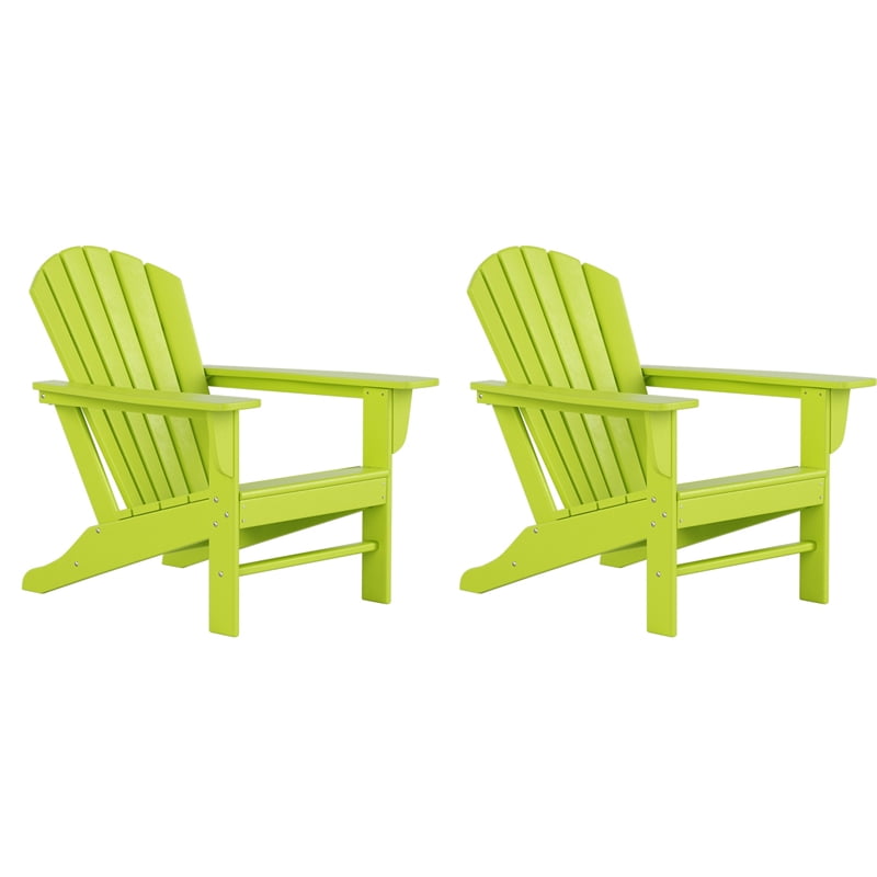 Lime green discount plastic adirondack chairs