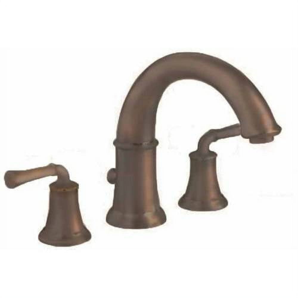 Portsmouth Oil Rubbed Bronze Roman Tub Faucet with Lever Handles