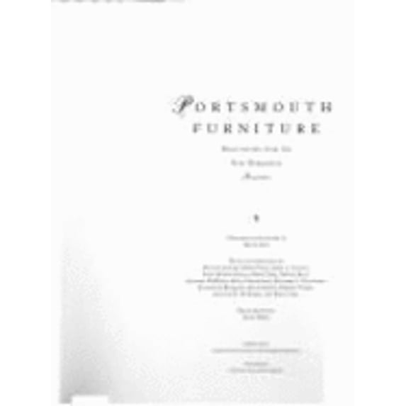 Pre-Owned Portsmouth Furniture: Masterworks from the New Hampshire Seacoast (Hardcover 9780874516074) by Brock W Jobe
