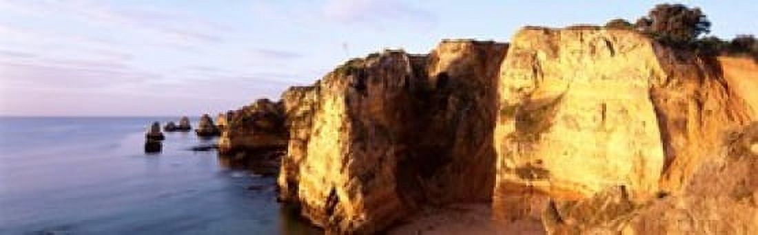 Portugal Algarve Region coastline Canvas Art - Panoramic Images (18 x 6)