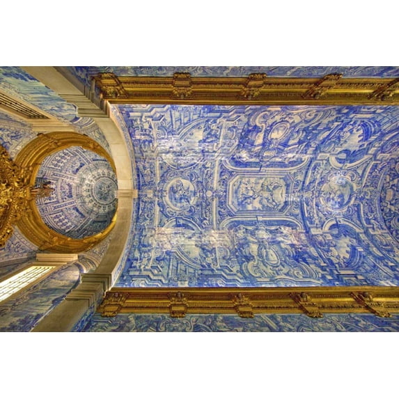 Portugal, Almancil St Lawrence Church Ceiling by Jim Zuckerman (36 x 24)
