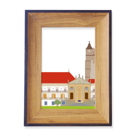 Portugal Coimbra National Landmark Building Photo Frame Exhibition Display Art Desktop Painting