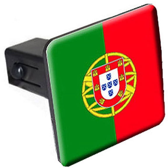 Portugal Country Flag 1.25" Tow Trailer Hitch Cover Plug Insert