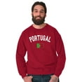 thumbnail image 1 of Portugal Country Flag Soccer Fan Pride Sweatshirt for Men or Women Brisco Brands M, 1 of 5