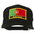 thumbnail image 1 of Portugal Country Patched Mesh Back Cap - Black OSFM, 1 of 5