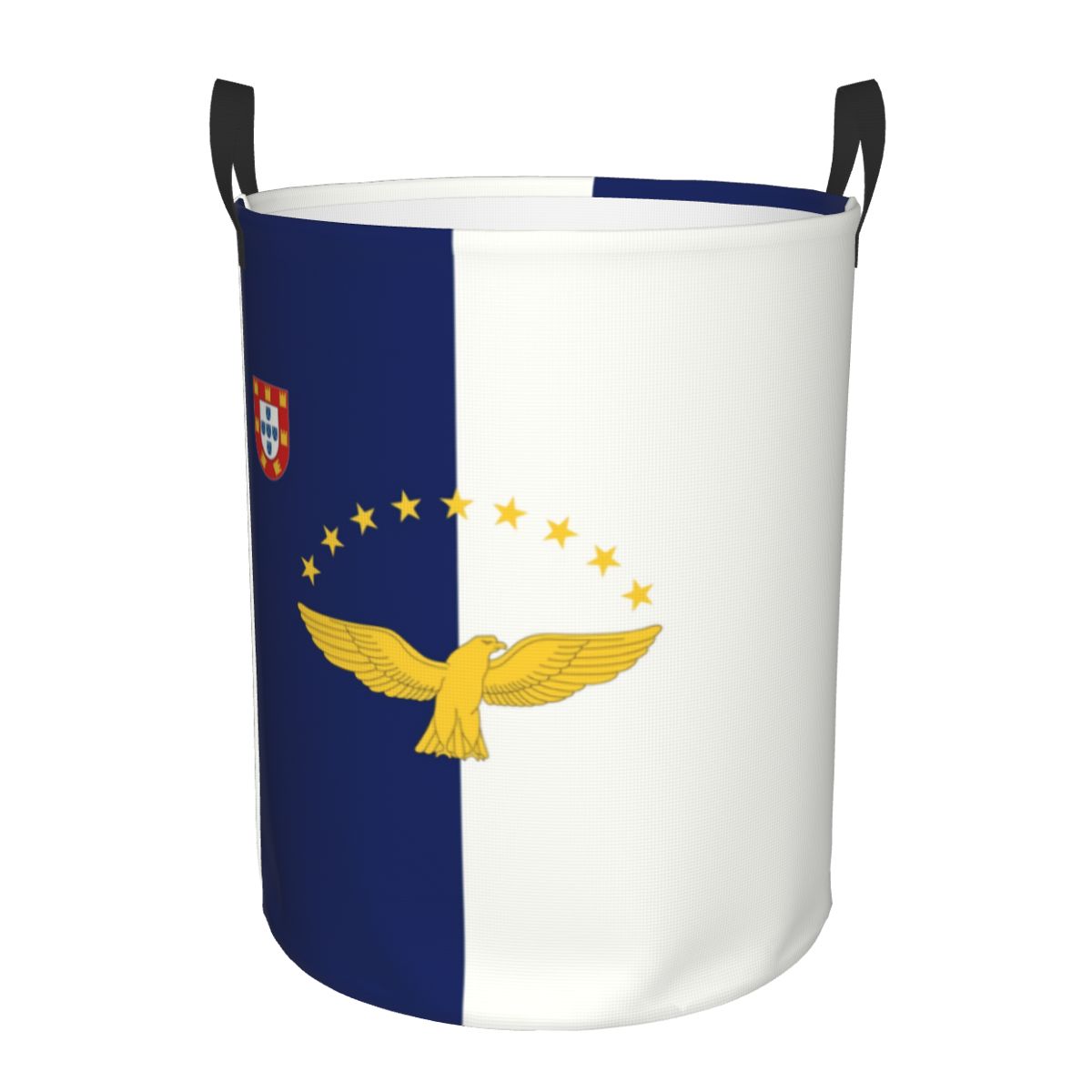 Portugal Flag Laundry Basket Collapsible Portuguese Pride Baby Hamper for Nursery Toys Organizer